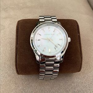 Michael Kors Stainless Steel Oyster Face